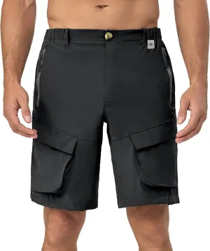 Mapamyumco Men's Hiking Shorts, Golf Shorts Quick Dry Cargo Shorts Lightweight for Casual, Running