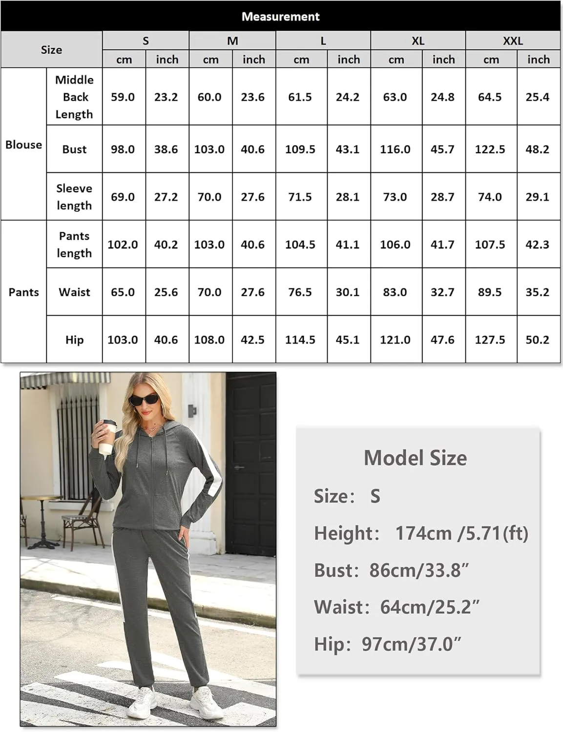 Marvmys 2 Piece Tracksuit for Women Set Zip Up Hoodies Sweatsuits Color Block Jogging Suit with Pockets