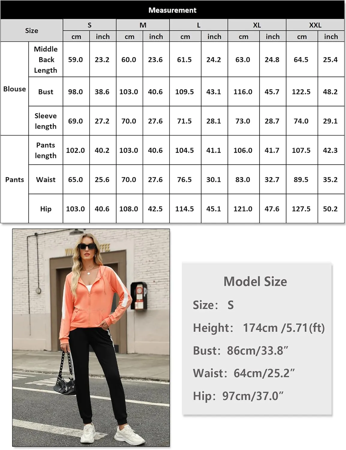 Marvmys 2 Piece Tracksuit for Women Set Zip Up Hoodies Sweatsuits Color Block Jogging Suit with Pockets