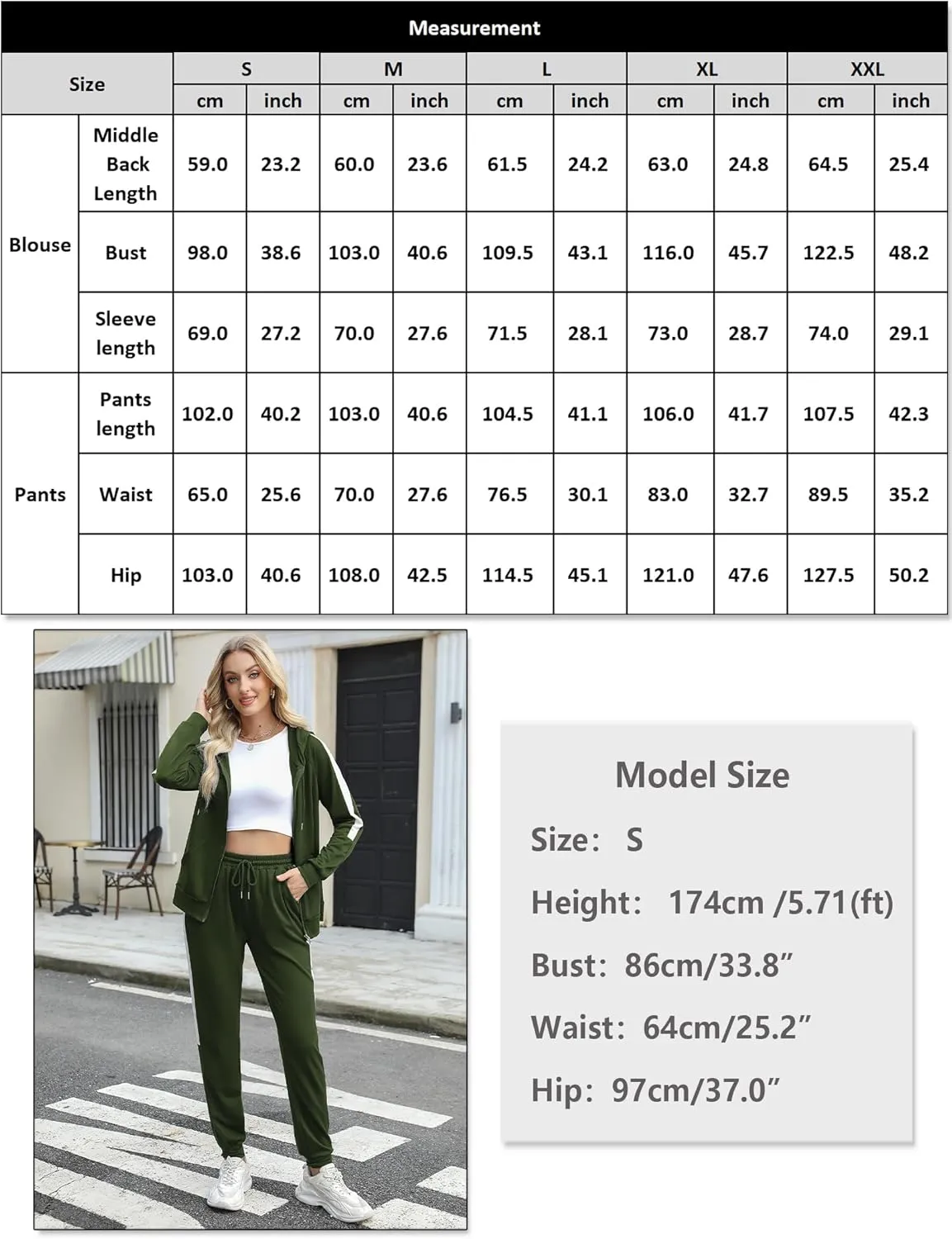 Marvmys 2 Piece Tracksuit for Women Set Zip Up Hoodies Sweatsuits Color Block Jogging Suit with Pockets