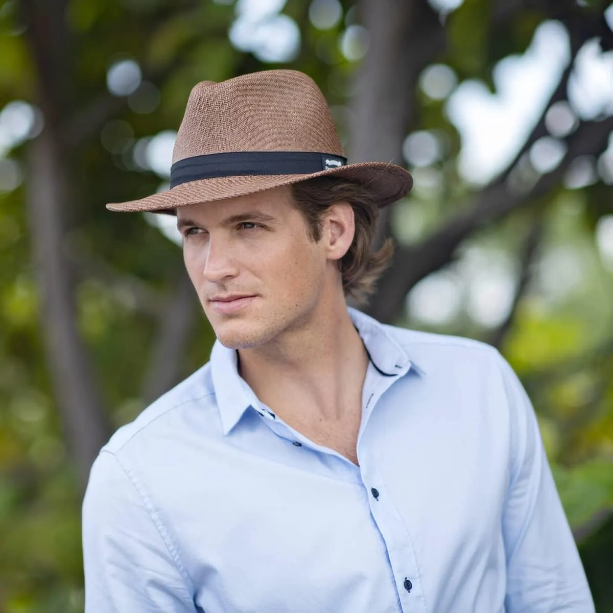 Matte Toyo Ribbon Safari Sun Hat - 2 1/2" Brim, UPF (SPF) 50  UVA/UVB Sun Protection