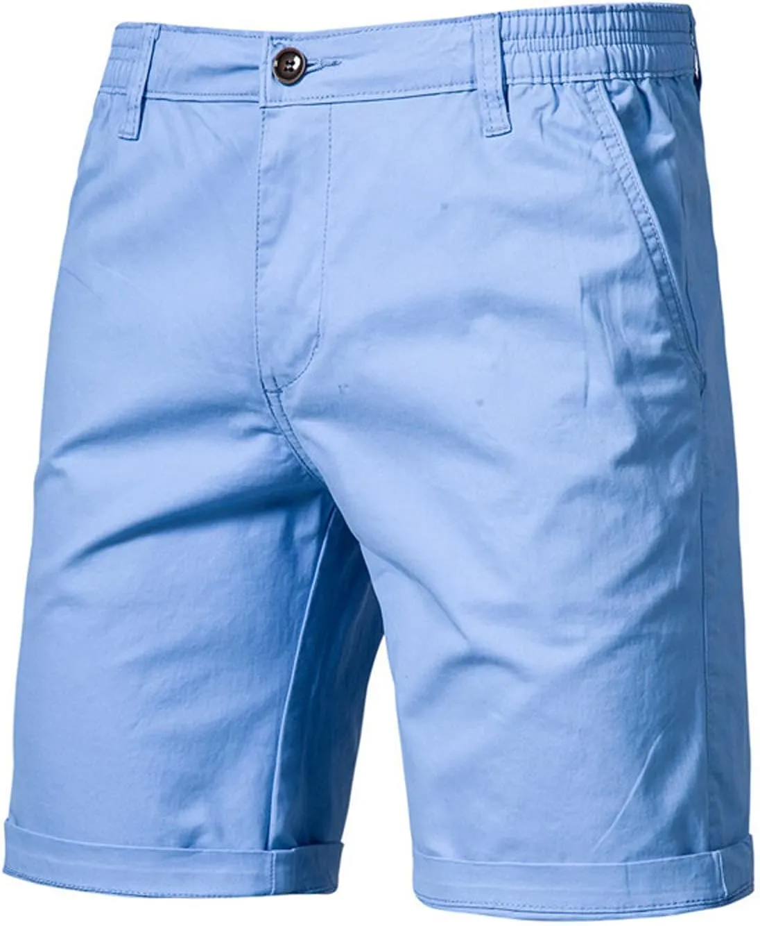 Men Golf Shorts Lightweight Hybrid Casual Flat Front Dress Shorts Back Elastic Waist Chino Shorts Summer Business Work Shorts