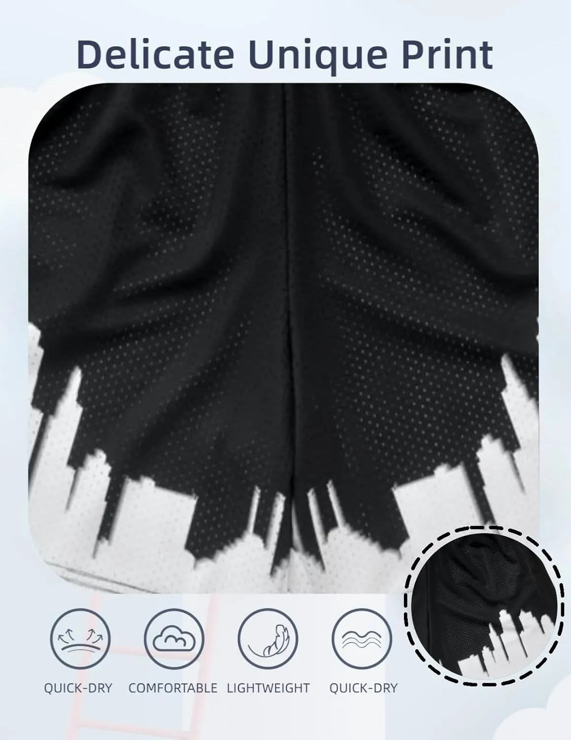 Men's 4-Inch Basketball Shorts Casual Lightweight Gym Shorts Quick Dry Athletic Shorts for Running Streetwear Summer
