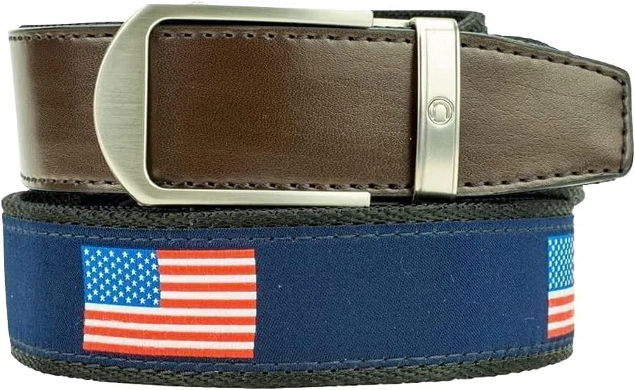 Men's Belt, Nexbelt Ratchet Hampton USA Casual Nylon Golf Belt for Men with Adjustable Buckle