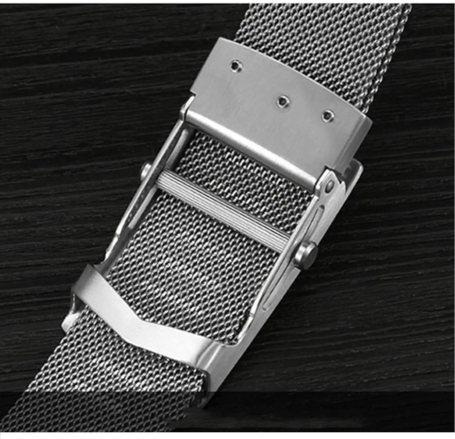 Men's Belts Stainless Steel,No Leather Ratchet Metal Braided Magnetic Dress Belt with Roller Buckle