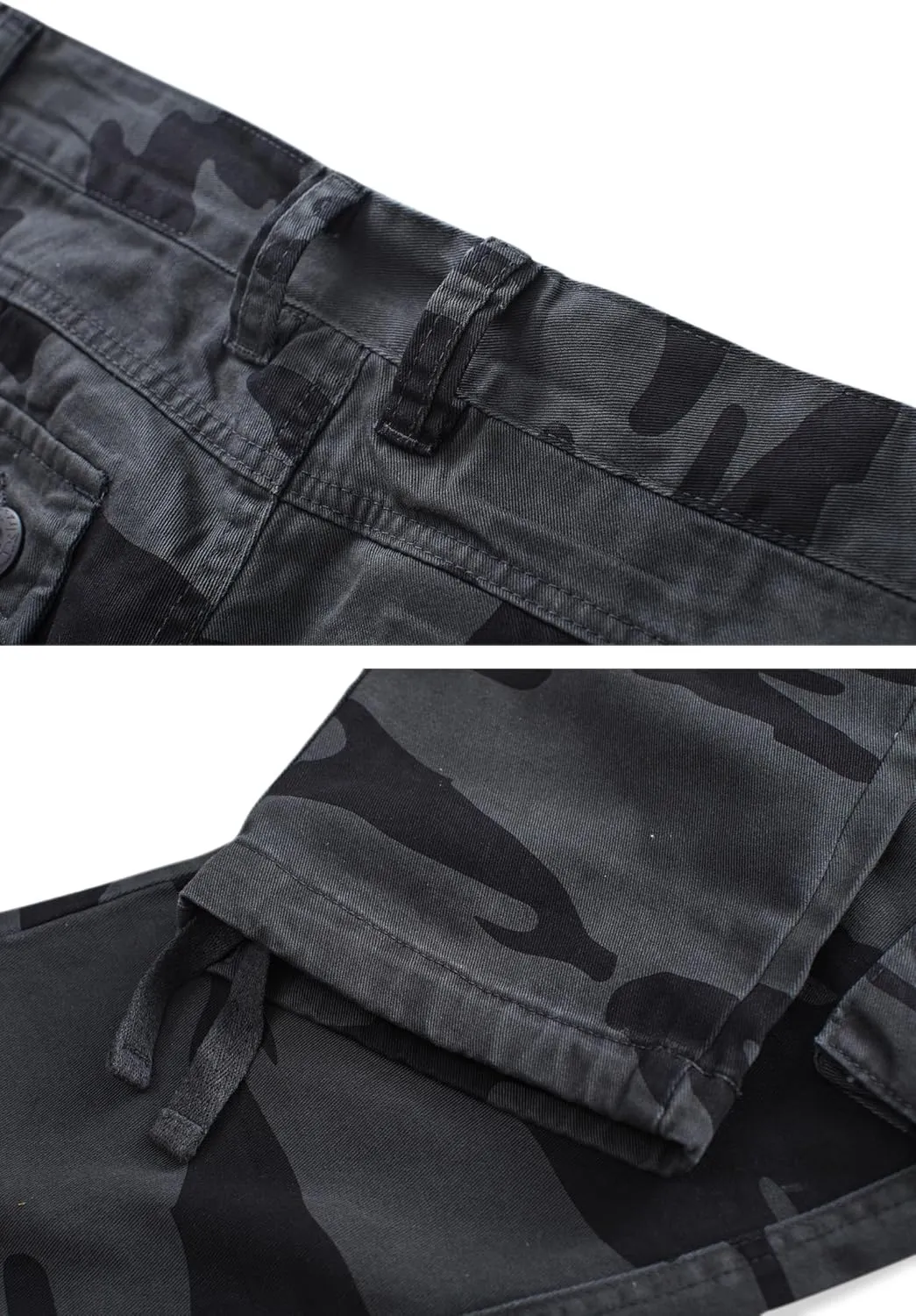 Men's Cargo Pants, Casual Outdoor Camo Pants, Relaxed Fit Work Pants with Multi Pockets