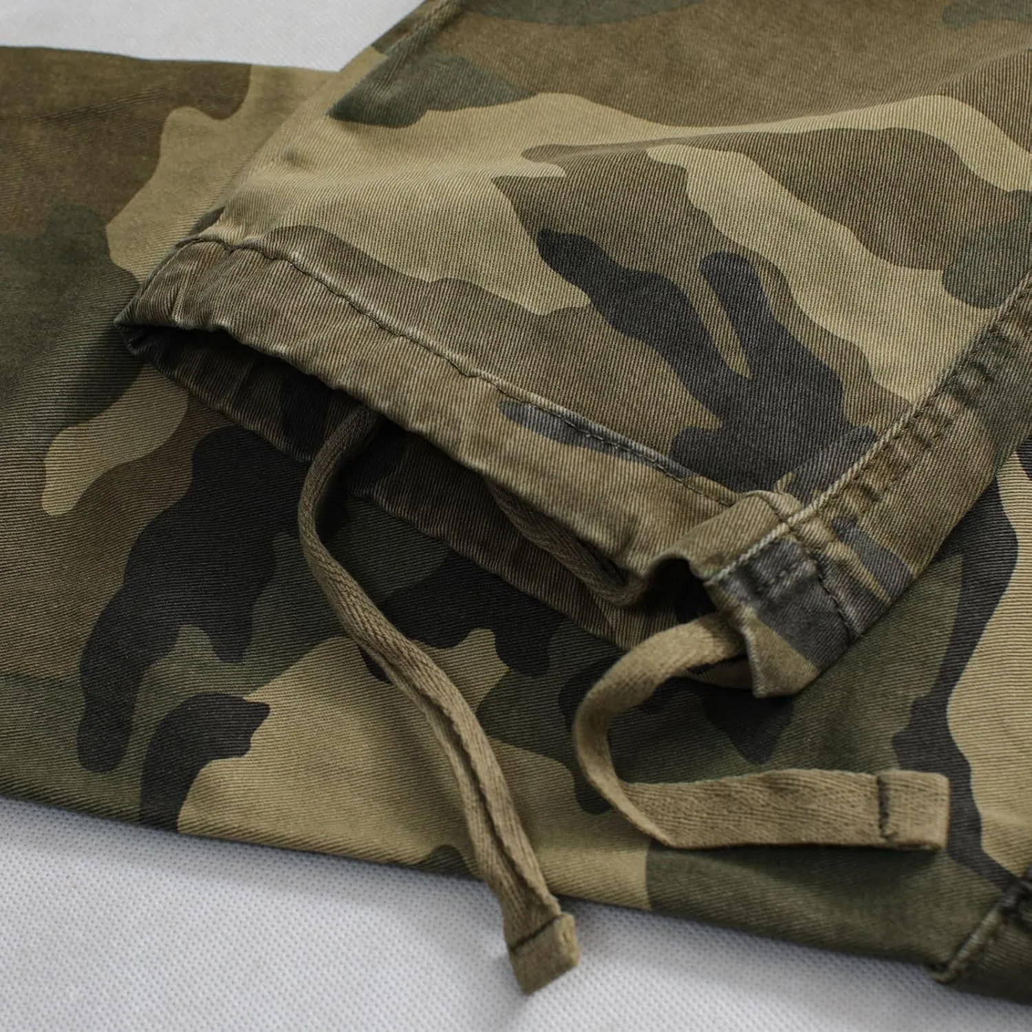 Men's Cargo Pants, Casual Outdoor Camo Pants, Relaxed Fit Work Pants with Multi Pockets