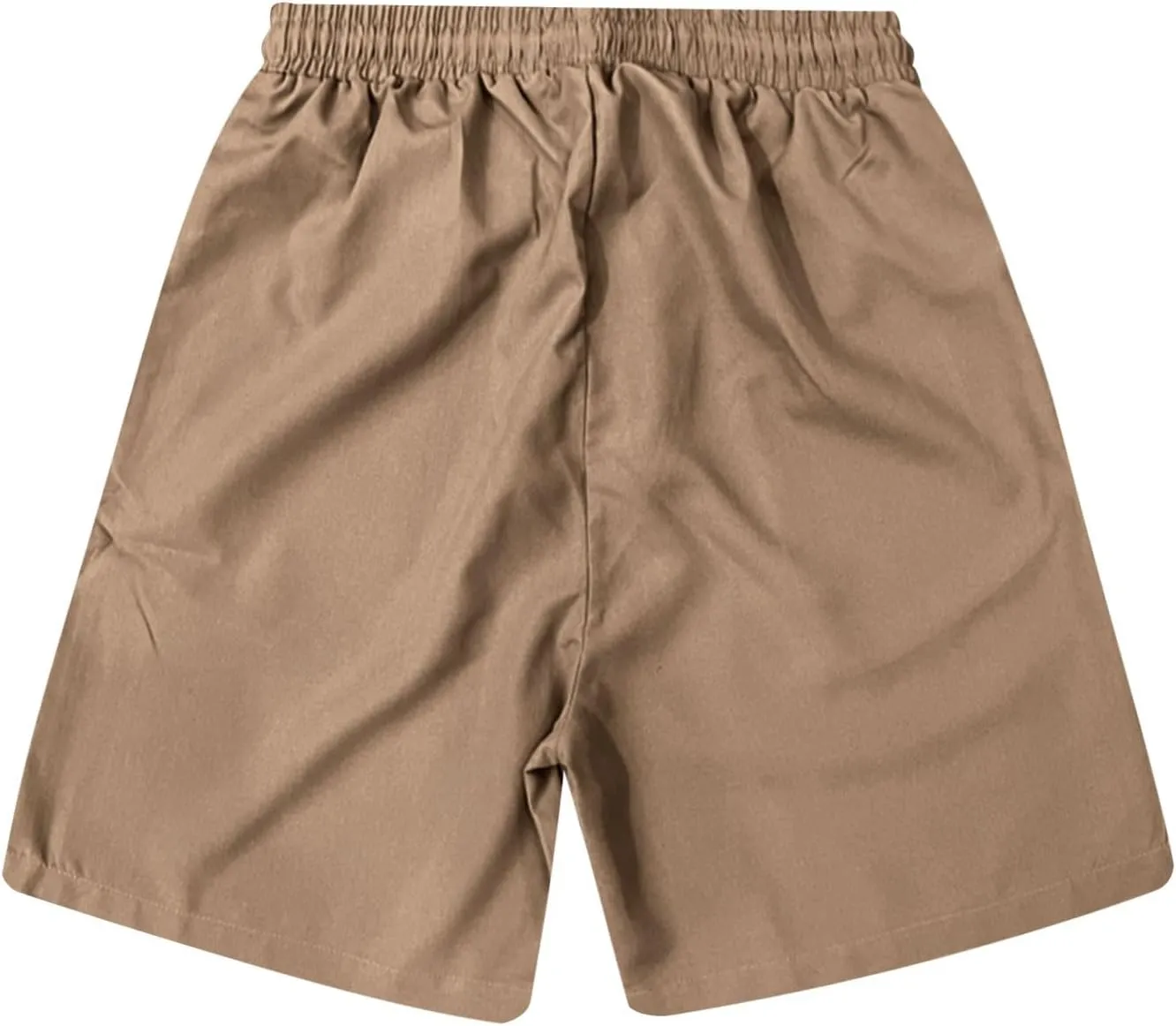 Men's Casual Shorts Drawstring Twill Chino Golf Shorts Elastic Waist Lightweight Summer Beach Stretch Trousers