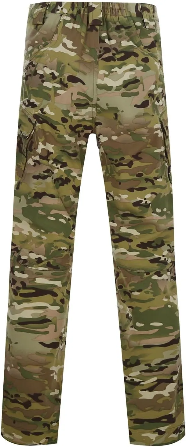 Men's Lightweight Cargo Pants Straight Leg Athletic Tactical Joggers Relaxed Fit Overalls Hiking Work Trousers