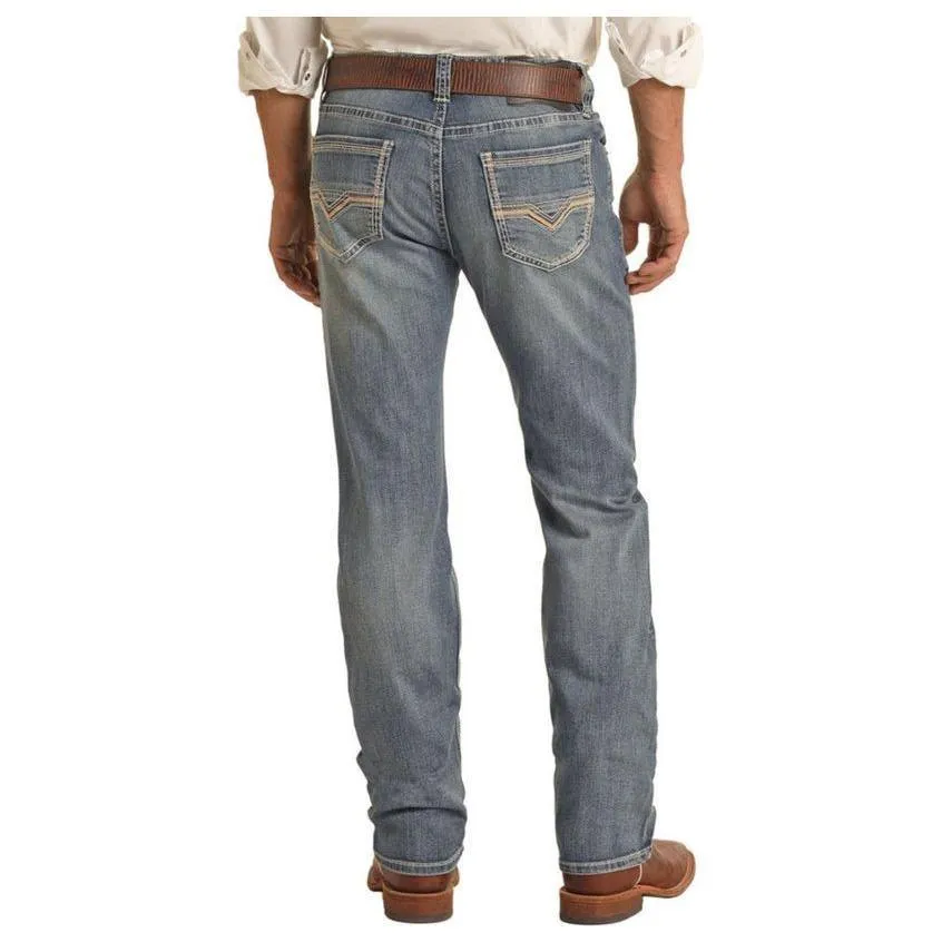 Men's Rock and Roll Slim Fit Straight Leg Jeans BM1RD04257