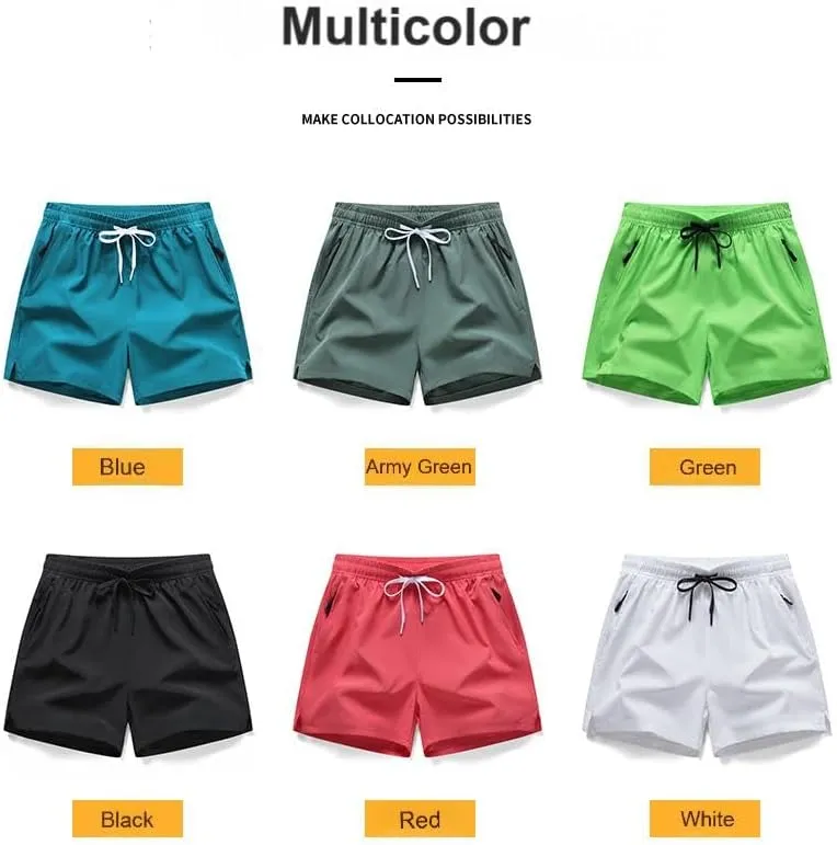 Mens Shorts Casual Plus Size Shorts Men Lightweight Quick Dry Athletic Workout Gym Shorts for Running Beach