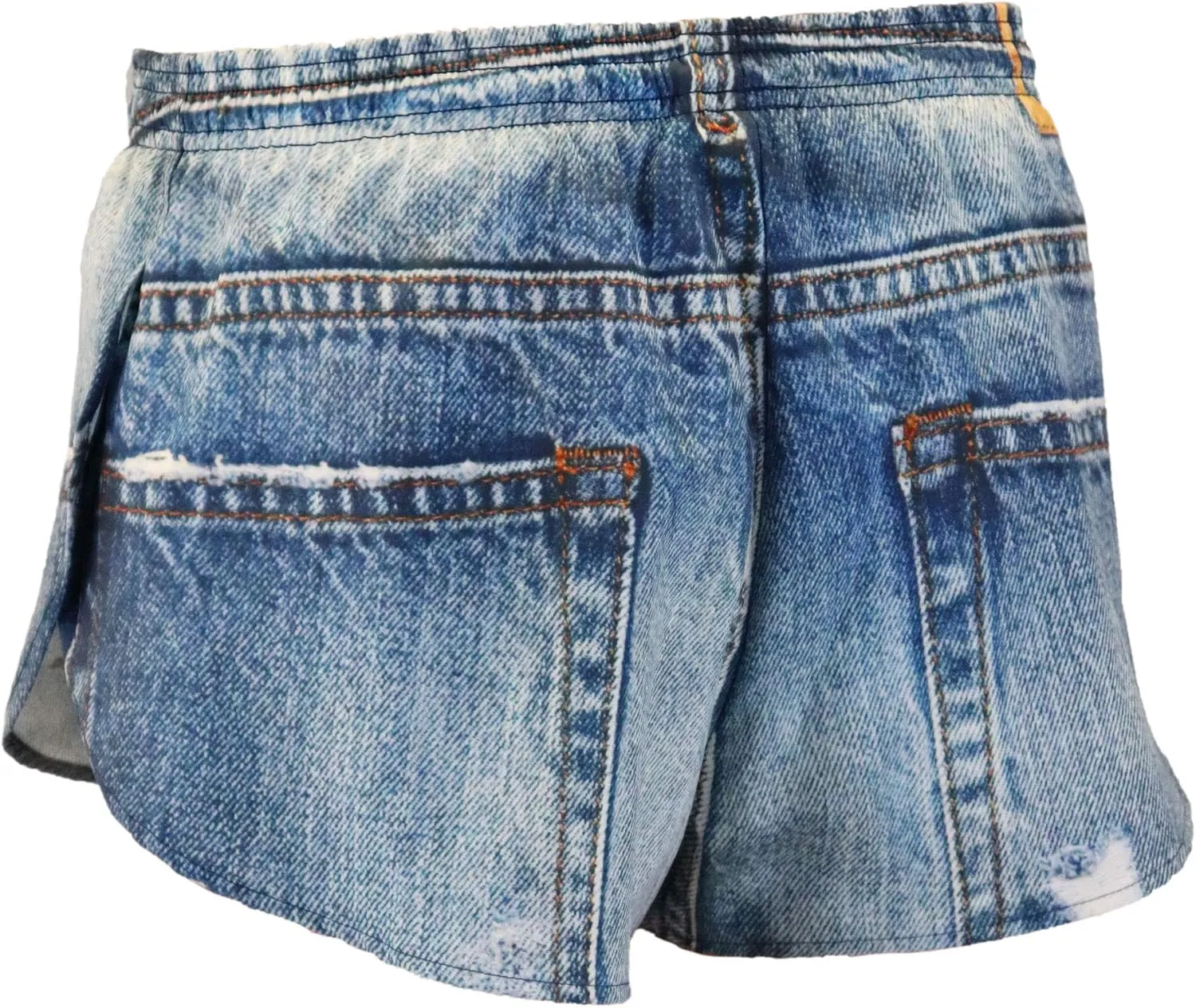 Mens Stretch 1" Elite Printed Split Run Shorts