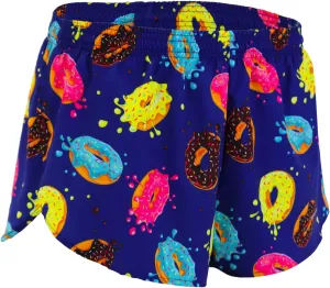 Mens Stretch 1" Elite Printed Split Run Shorts
