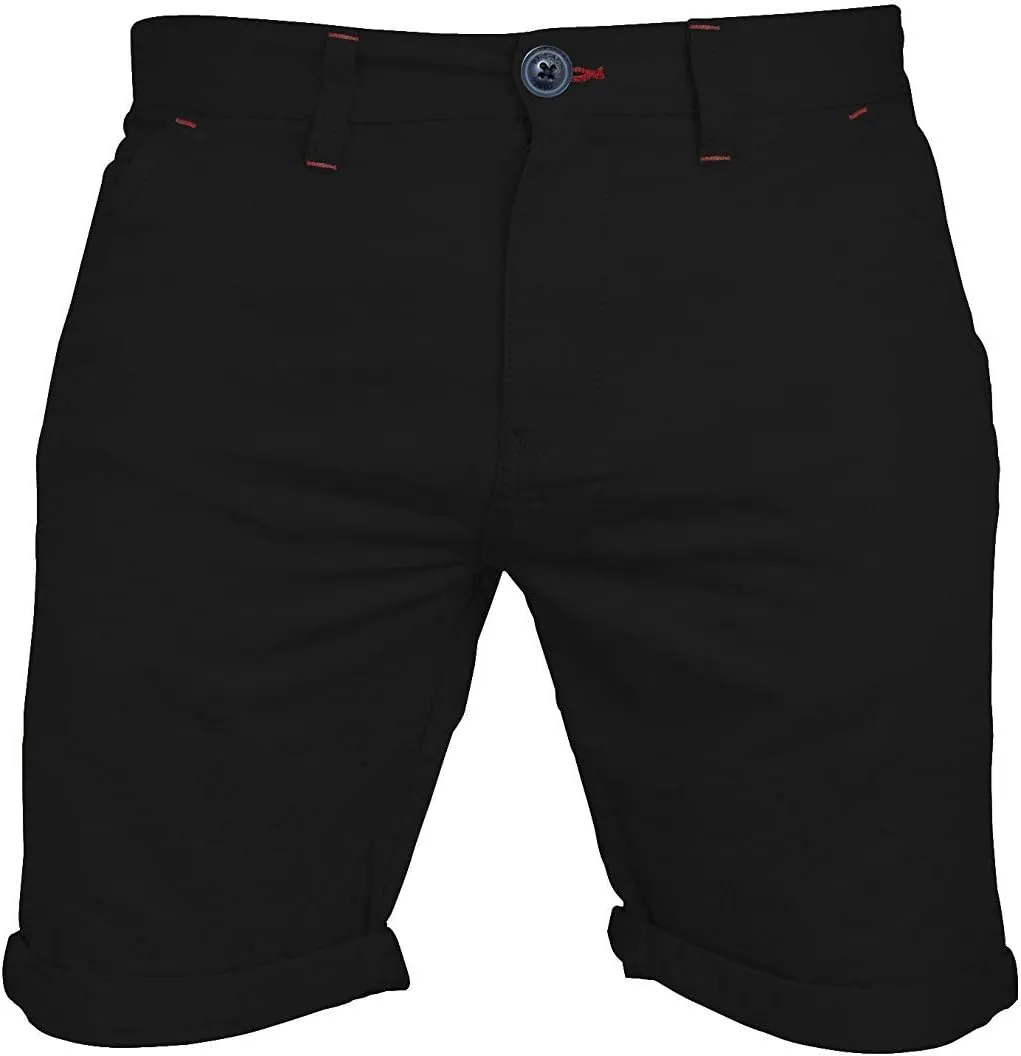 Mens Stretch Chino Shorts Casual Flat Front Slim Fit Shorts Spandex Half Pant…