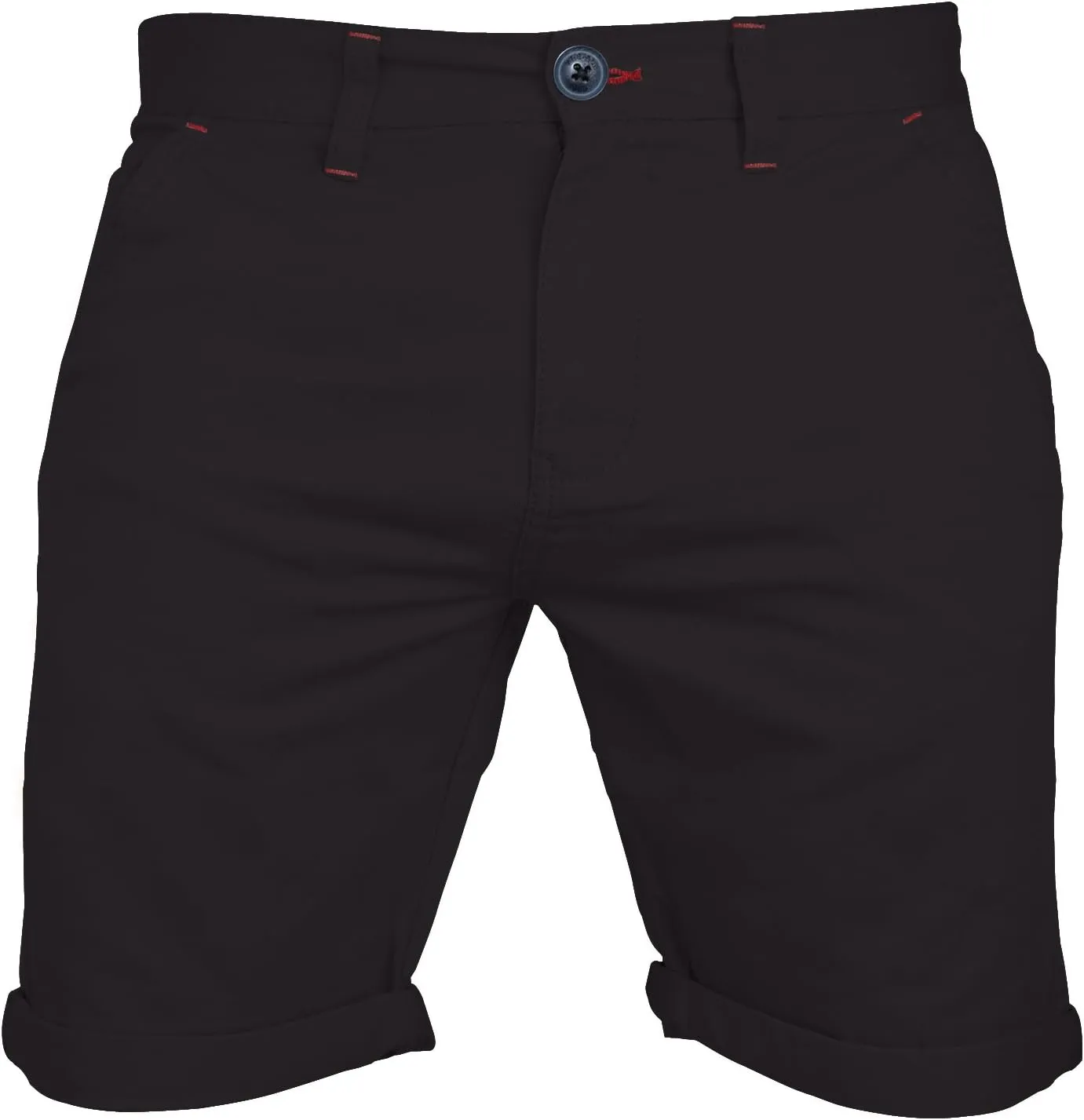 Mens Stretch Chino Shorts Casual Flat Front Slim Fit Shorts Spandex Half Pant…