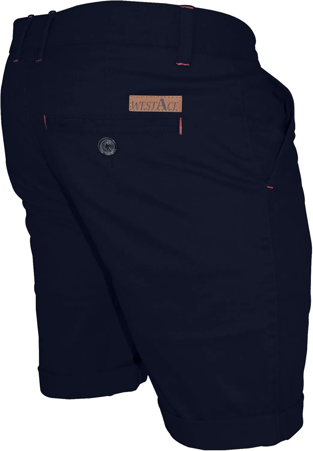 Mens Stretch Chino Shorts Casual Flat Front Slim Fit Shorts Spandex Half Pant…