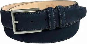 Men's Suede Leather Belt Genuine Leather Casual Dress Belt or Ratchet Belt Multi Color & Width Style