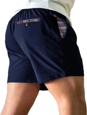Men's Summer Casual Sports Shorts Drawstring Stretch Waist Quick Dry Beach Athletic Shorts with Pockets