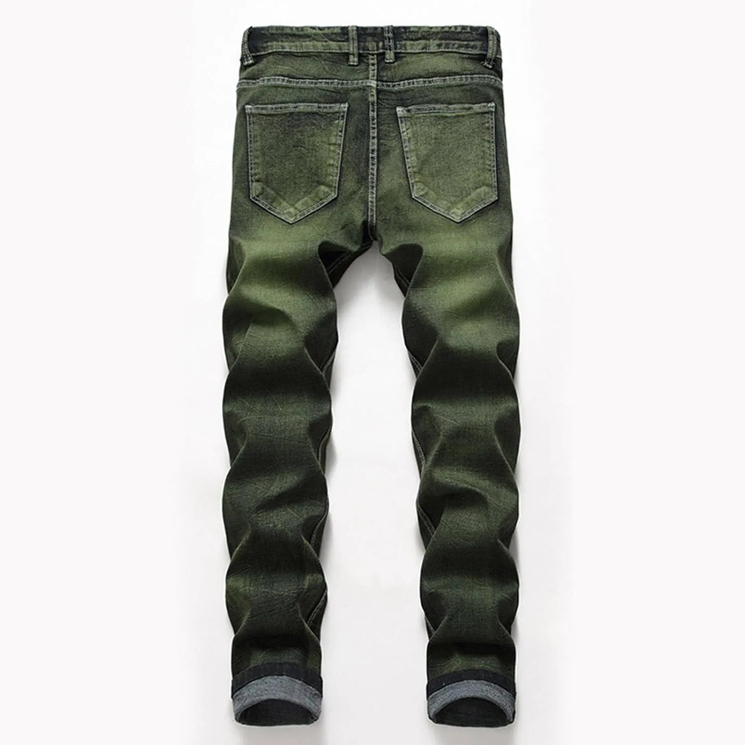 MIDOO Mens Jeans Slim Fit Casual Straight Leg Jeans Trend Fashion Denim Pants Low Rise Skinny Jean Trousers