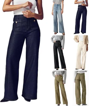Oprah's Favorite Jeans Pants 2025, Tummy Control Wide Leg Trousers, Chiccurva Jeans, High Waisted Cropped Denim Pants