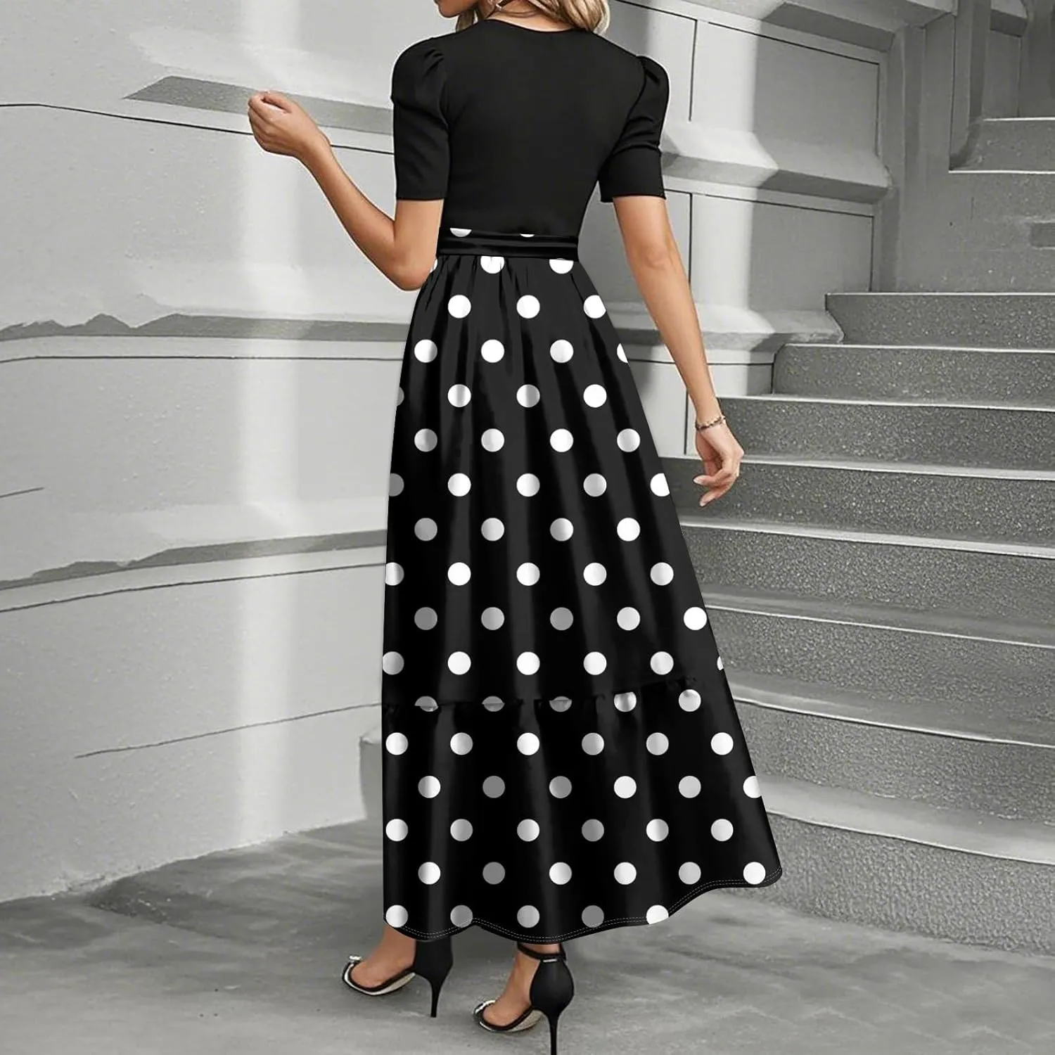 Plus Size Cocktail Dresses for Women 2025 Wrap Floral Maxi Dress Elegant Wedding Guest Outfit