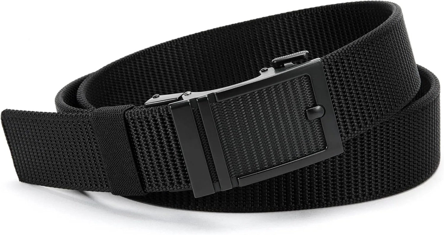 Ratchet Tactical Gun Belt for Men - 1.5" Stiff Nylon Web Work Belts Heavy Duty - Slide Buckle Fit Pants