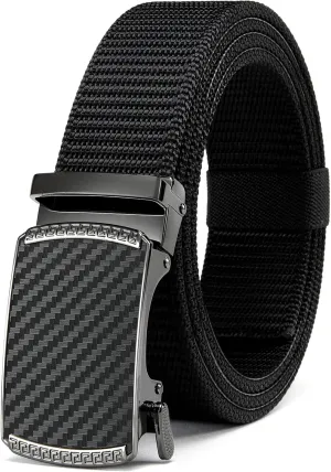 Ratchet Tactical Gun Belt for Men - 1.5" Stiff Nylon Web Work Belts Heavy Duty - Slide Buckle Fit Pants