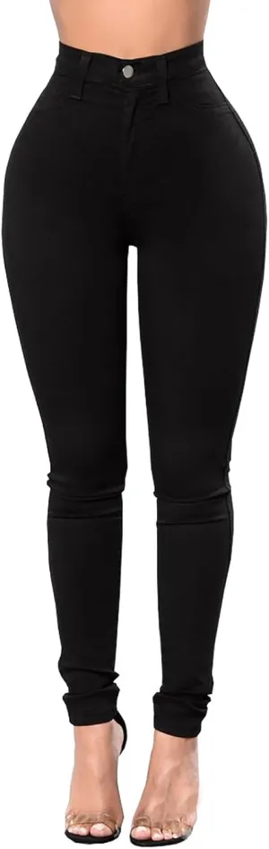 Ripped Skinny Jeans for Women High Waisted Stretch Slim Fit Distressed Butt Lifting Denim Jeans Pants