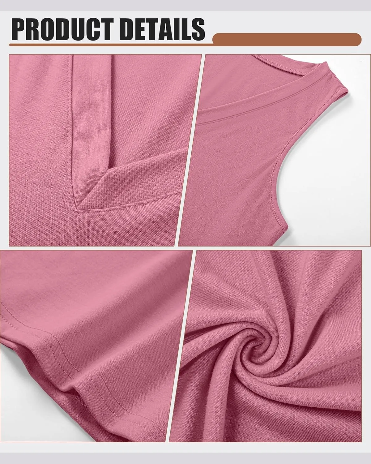 Riyiper 3 Pack Women's V Neck Tank Tops Sleeveless T Shirts Loose Casual Tunic Tank Summer 2025 Beach Vacation Clothes