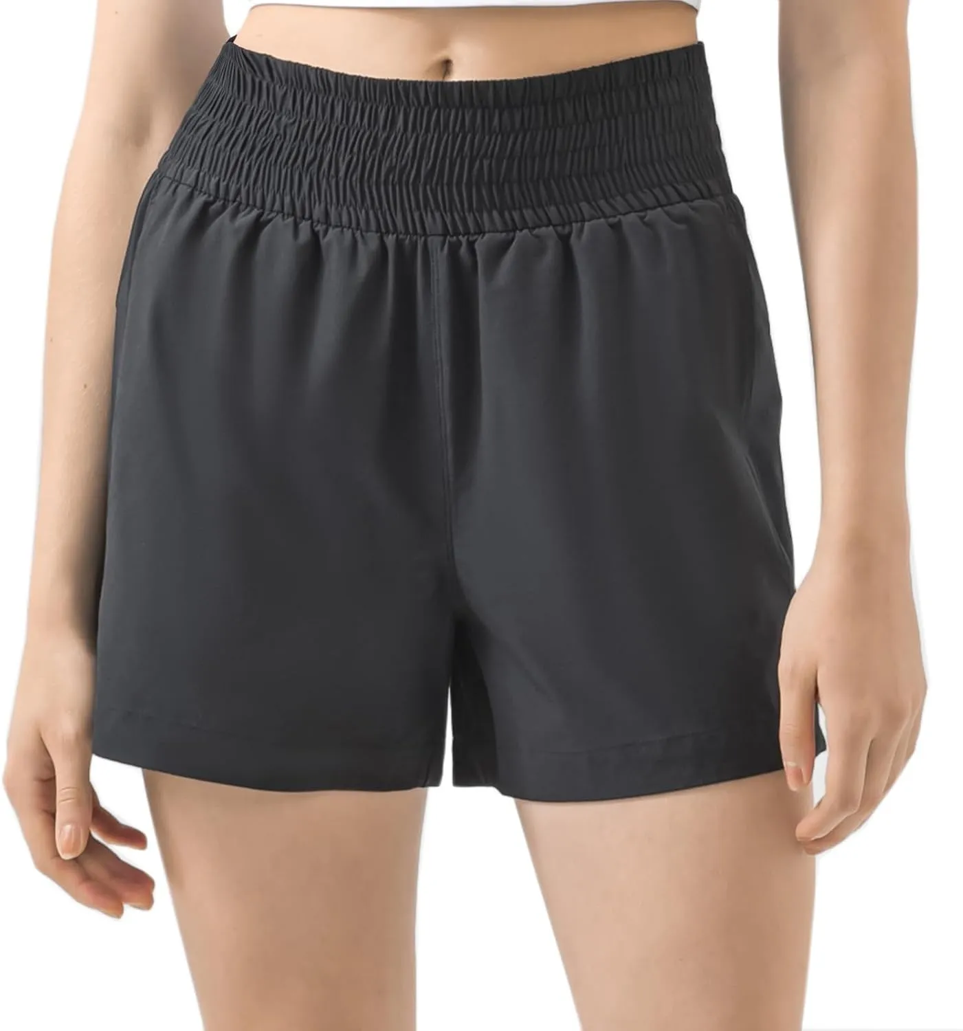 Running Shorts for Women Athletic Shorts with Pockets High Waisted Workout Gym Casual Basic Shorts