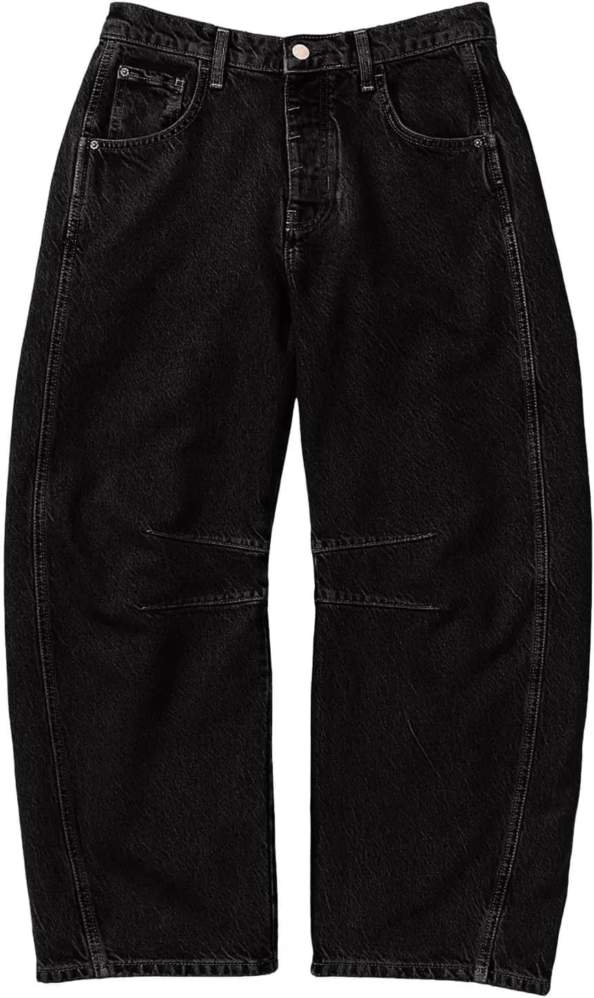 sdbrld Cargo Pants Women Adjustable Waist Long Women High Waisted Cargo Pants Wide Leg Casual Pants Trousers with Pockets