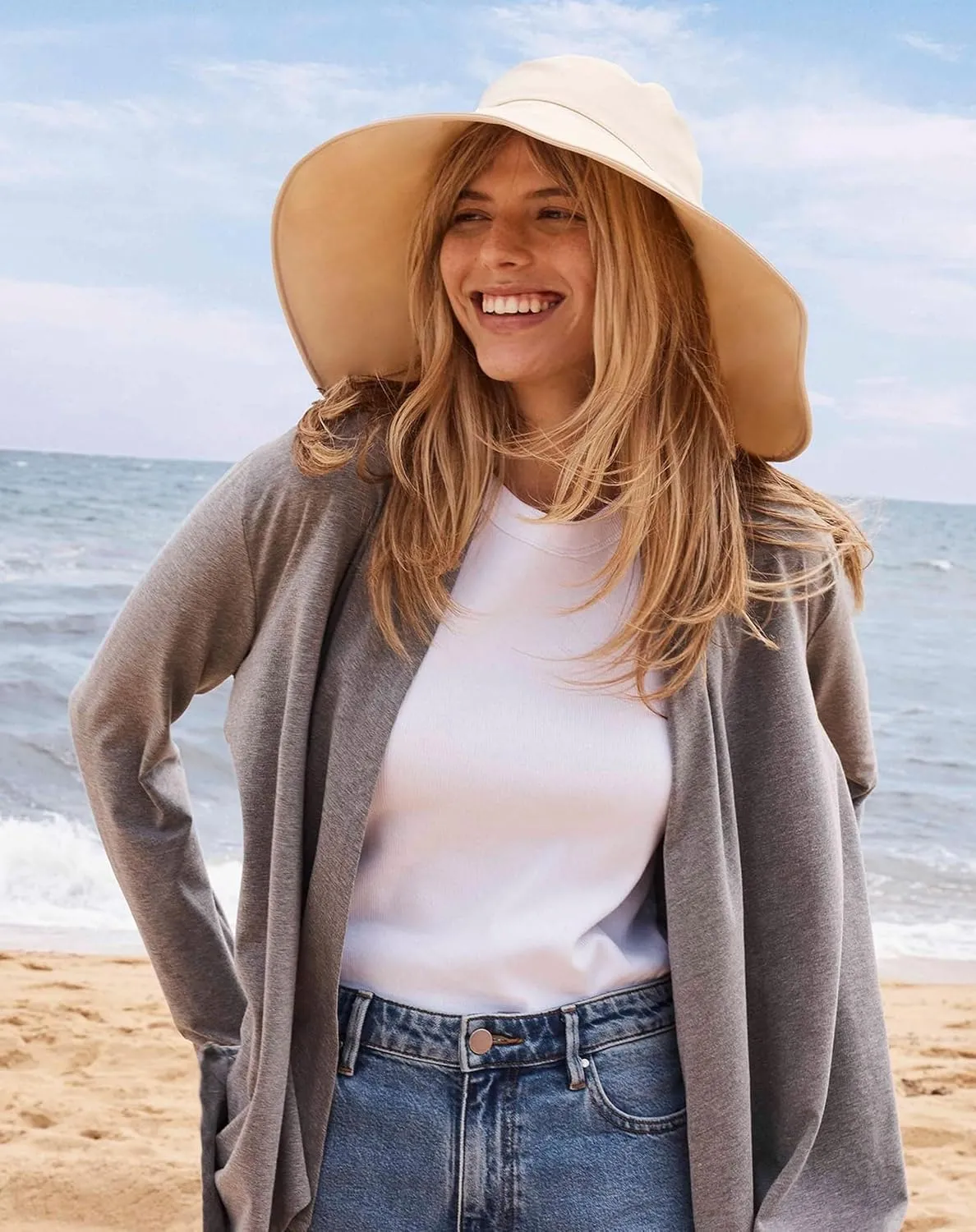 Solbari Ultra Wide Brim Sun Hat UPF50  Packable UV Sun Protection Hats with Full Coverage Brim