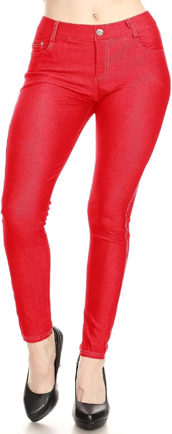 Straight Leg Jeans for Women Mid Denim Jeans Lace Poket Waisted Pants Trousers Up Slim Fit Leg Pants with Pockets