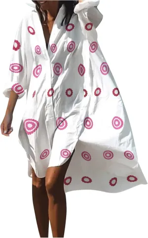 Summer Beach Dresses for Women 2025 Vacation Boho Floral Print Lace Mini Dresses Casual V Neck Loose Flowy Shift Dresses