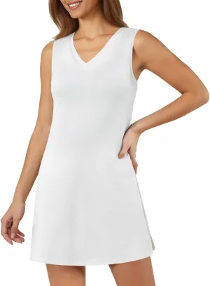 Summer Dresses for Women 2025 V-Neck Casual Side Split Sleeveless Dress for Women Vacation Sundress Easter Dresses
