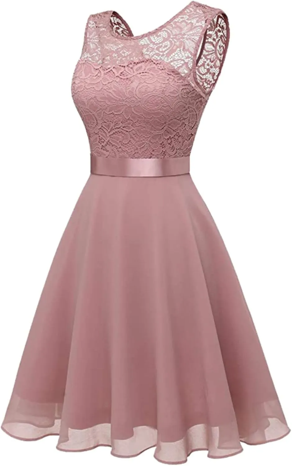 Summer Dresses for Women Floral Lace Fashion Casual Fit A Line Sleeveless Dresses for Women 2025 Swing Party Outfits