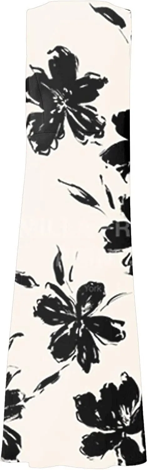 Sundresses for Women 2025 Sleeveless U Neck Boho Dress Floral Print A-Line Sundress Flowy Tank Dress with Pockets