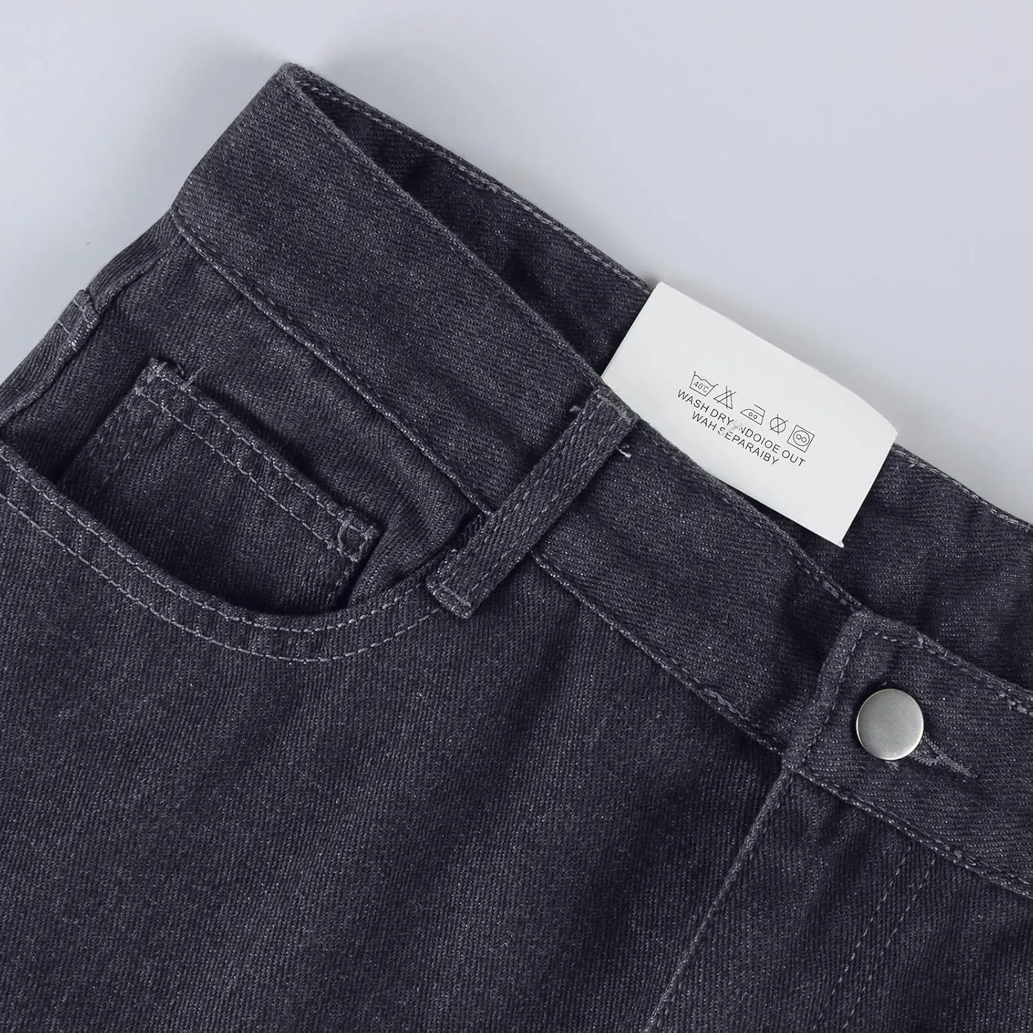 Sweatpants Jeans Women Soft High Waisted Wide Leg Jeans Plus Size Boyfriend Jeans Comfy Denim Sweatpants with Pockets