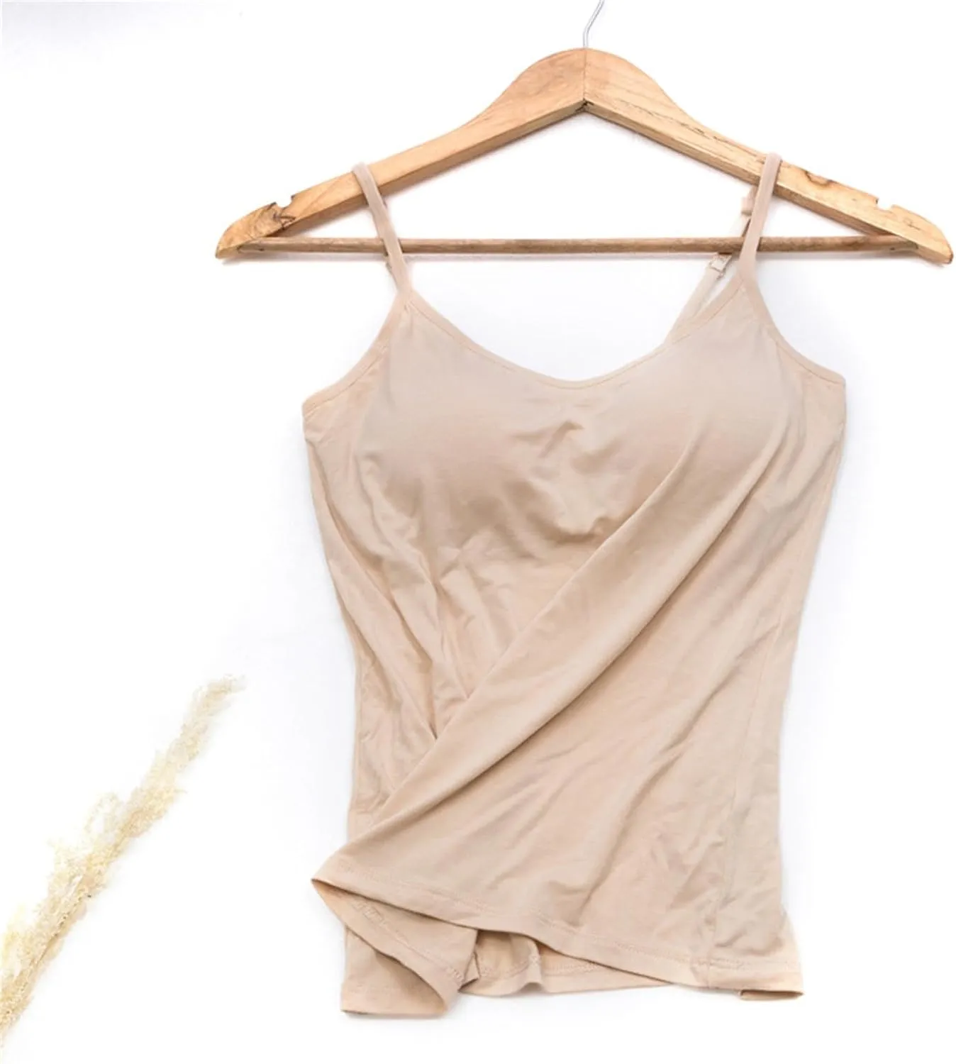 Tank Tops for Women Thread with Chest Pad Without Wearing Bra One Tank Top Camisole Tops for Women Women's Tank