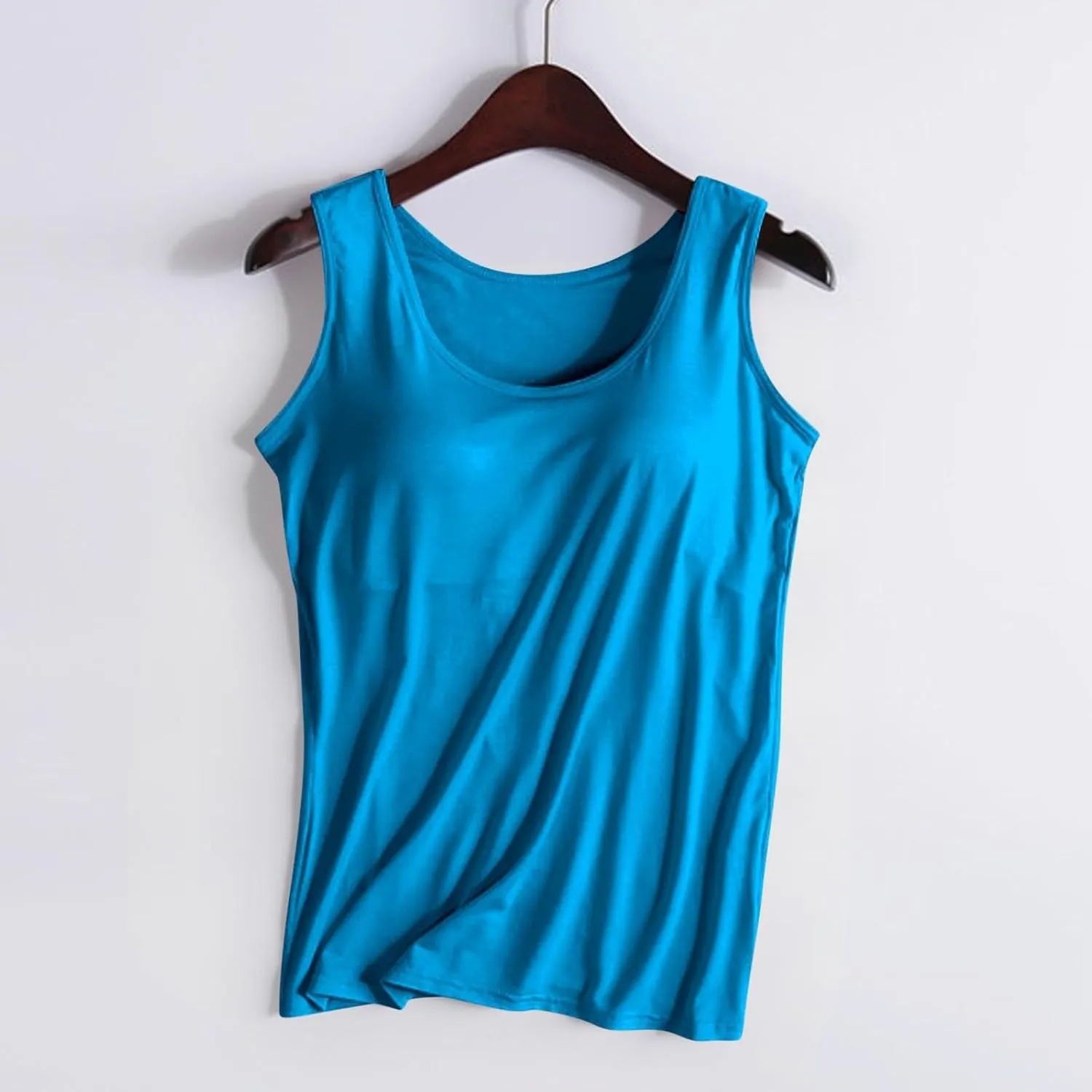 Tank Tops with Built in Bras for Women Sports Cute Cami Workout Plus Size Camisoles Spaghetti Strap Under Clothes