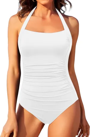 Tempt Me Women One Piece Swimsuits Tummy Control Bathing Suits Push up Full Coverage Swimwear