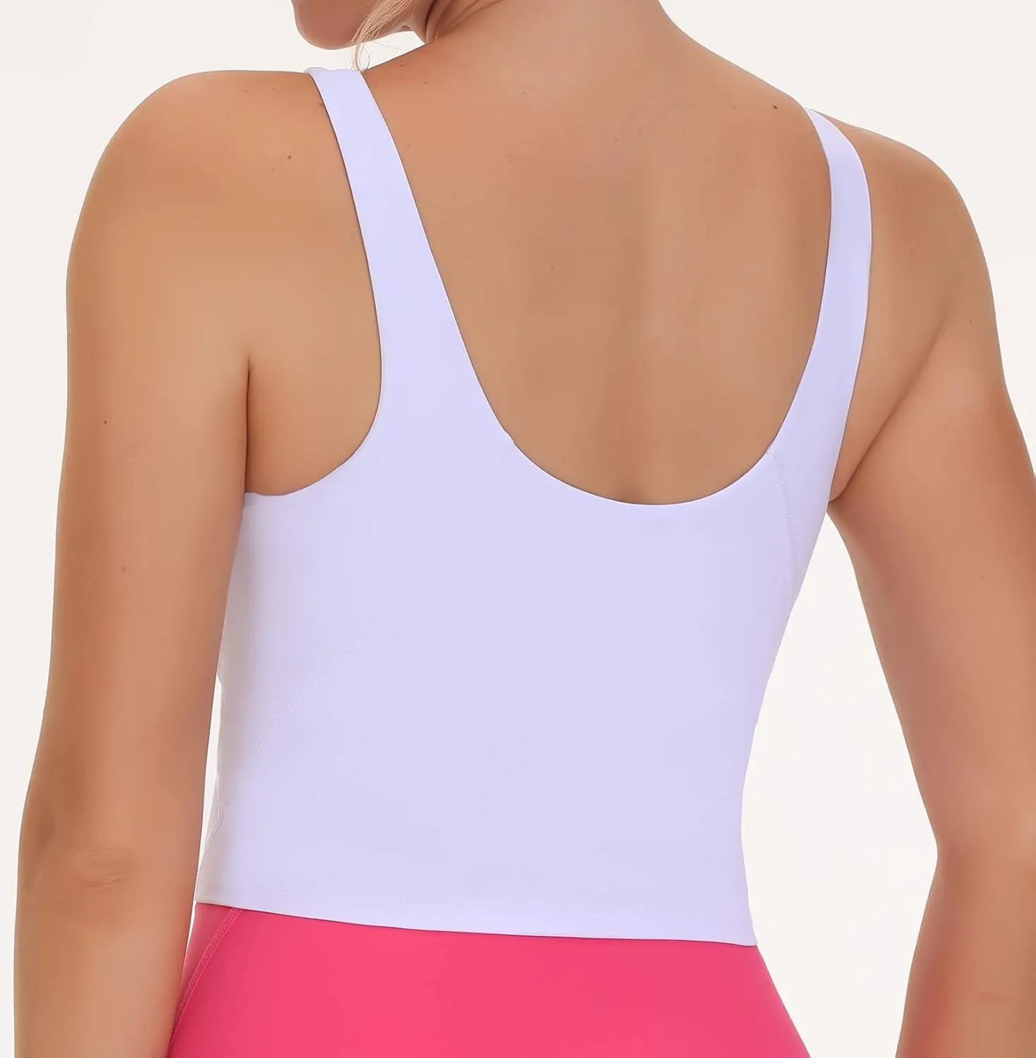 THE GYM PEOPLE Women's Sports Bra Sleeveless Workout Tank Tops Running Yoga Cropped Tops with Removable Padded