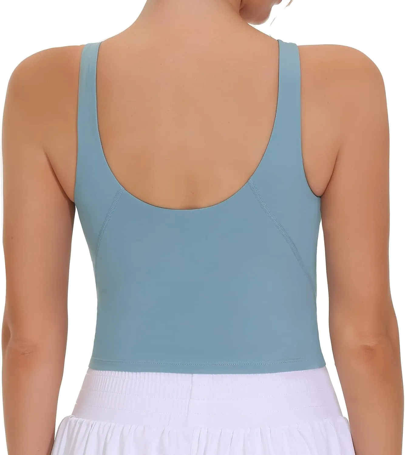 THE GYM PEOPLE Women's Sports Bra Sleeveless Workout Tank Tops Running Yoga Cropped Tops with Removable Padded