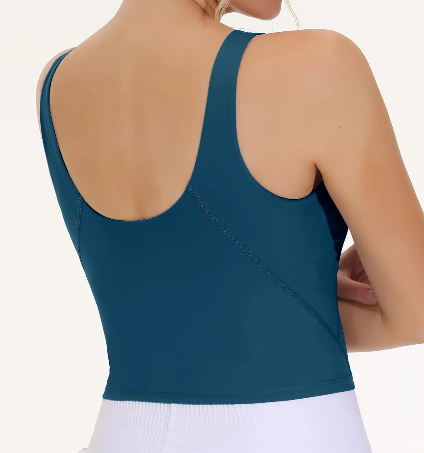 THE GYM PEOPLE Women's Sports Bra Sleeveless Workout Tank Tops Running Yoga Cropped Tops with Removable Padded