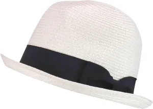 Trendy Apparel Shop Men's Toyo Paper Braid Upturn Brim Summer Fedora Hat