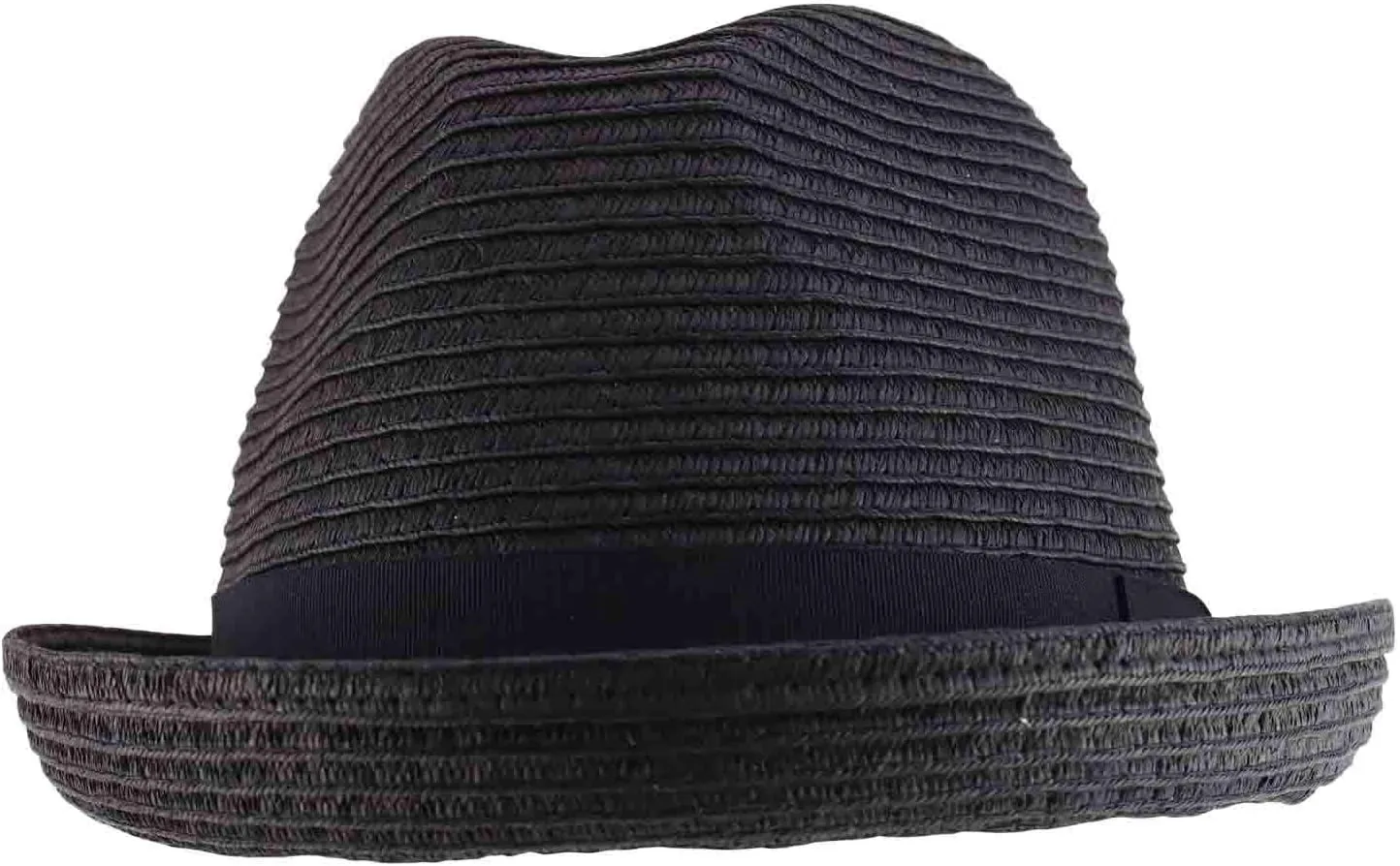 Trendy Apparel Shop Men's Toyo Paper Braid Upturn Brim Summer Fedora Hat