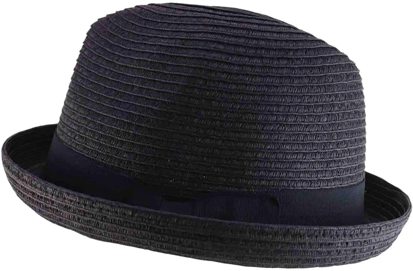 Trendy Apparel Shop Men's Toyo Paper Braid Upturn Brim Summer Fedora Hat