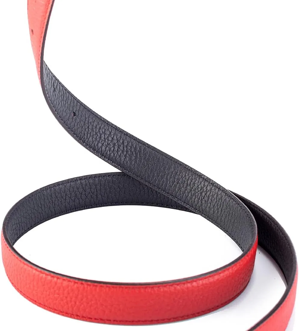 Vatee's Women's Reversible Real Leather Replacement Belt Strap without Buckle 1"/25mm Wide