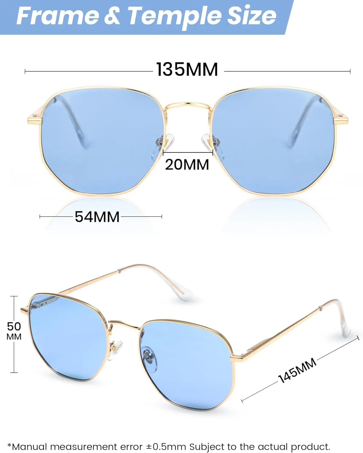 Veda Tinda Vision Sunglasses for Women Trendy Retro 70s 90s Womens Oval and Square Shades UV400 Protection with Glasses Chain