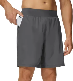 Willit Men's Athletic Shorts Quick Dry Running Workout Shorts Lightweight Hiking Gym Casual Shorts with Pockets 7"